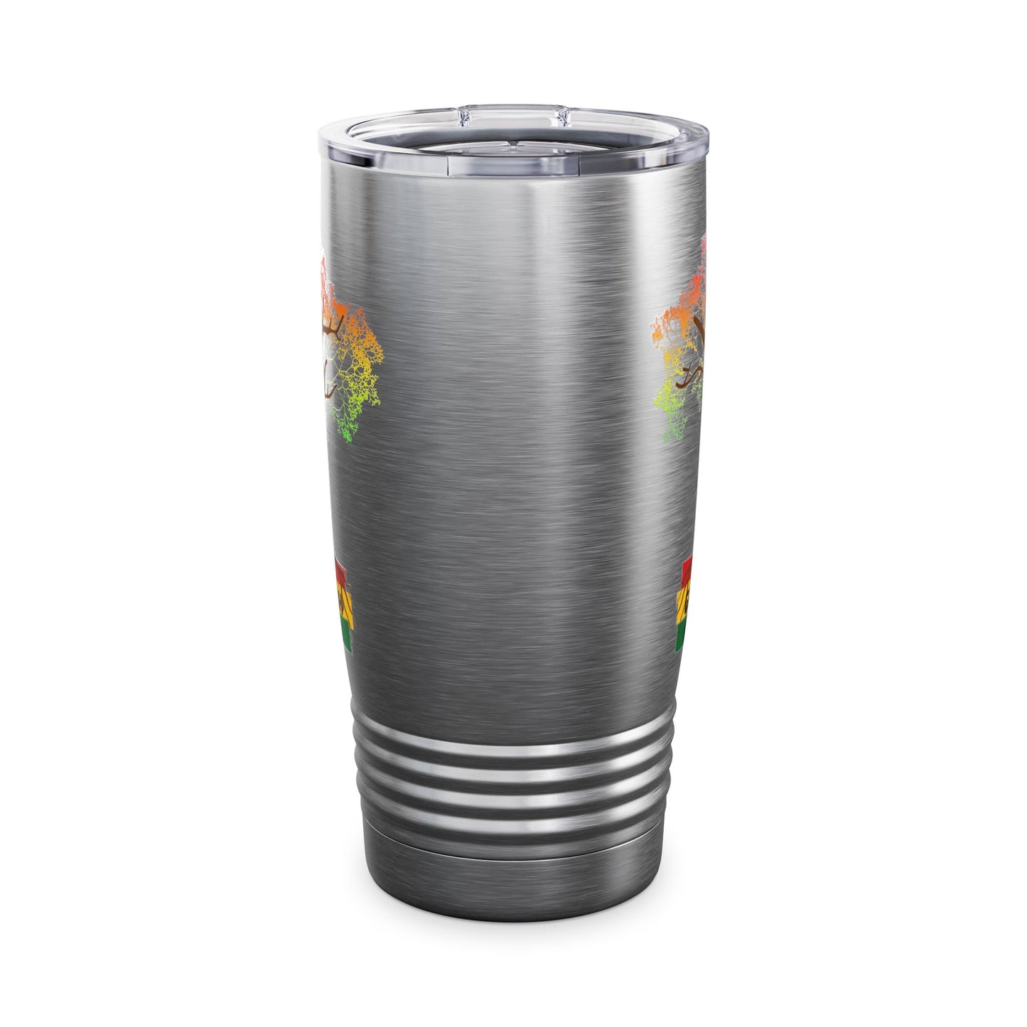 Colorful Ringneck Gullah RootsTumbler - 20oz Travel Mug, Eco-Friendly Drinkware, Perfect for Outdoor Adventures, Gifts for Nature Lovers, Rasta Vibes