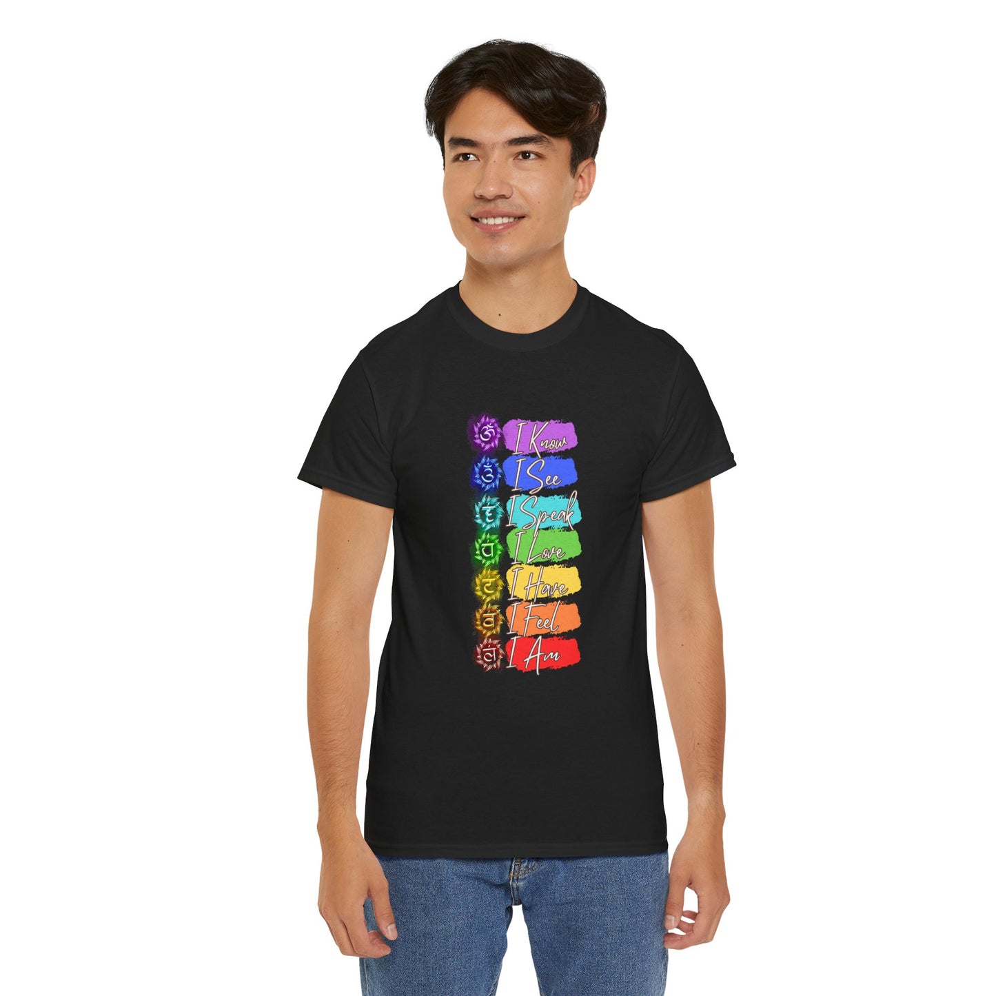 Unisex Heavy Cotton Tee- 7 chakra