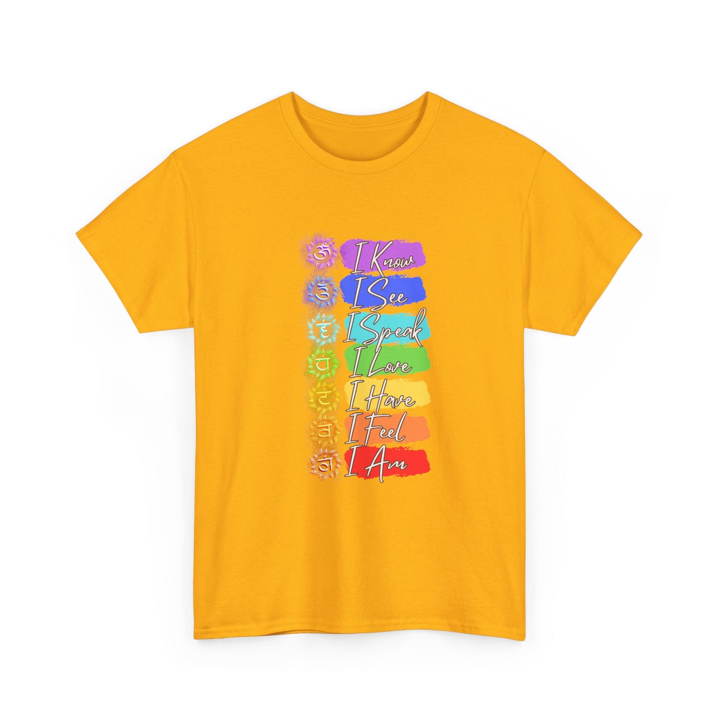 Unisex Heavy Cotton Tee- 7 chakra