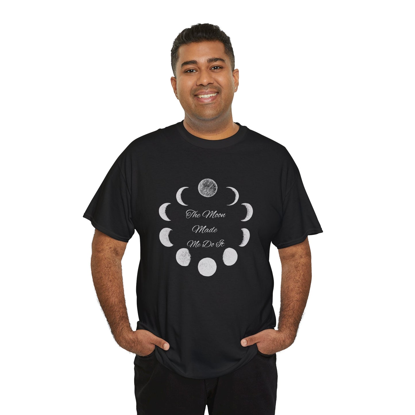 Unisex Heavy Cotton Tee-The Moon Made Me Do It
