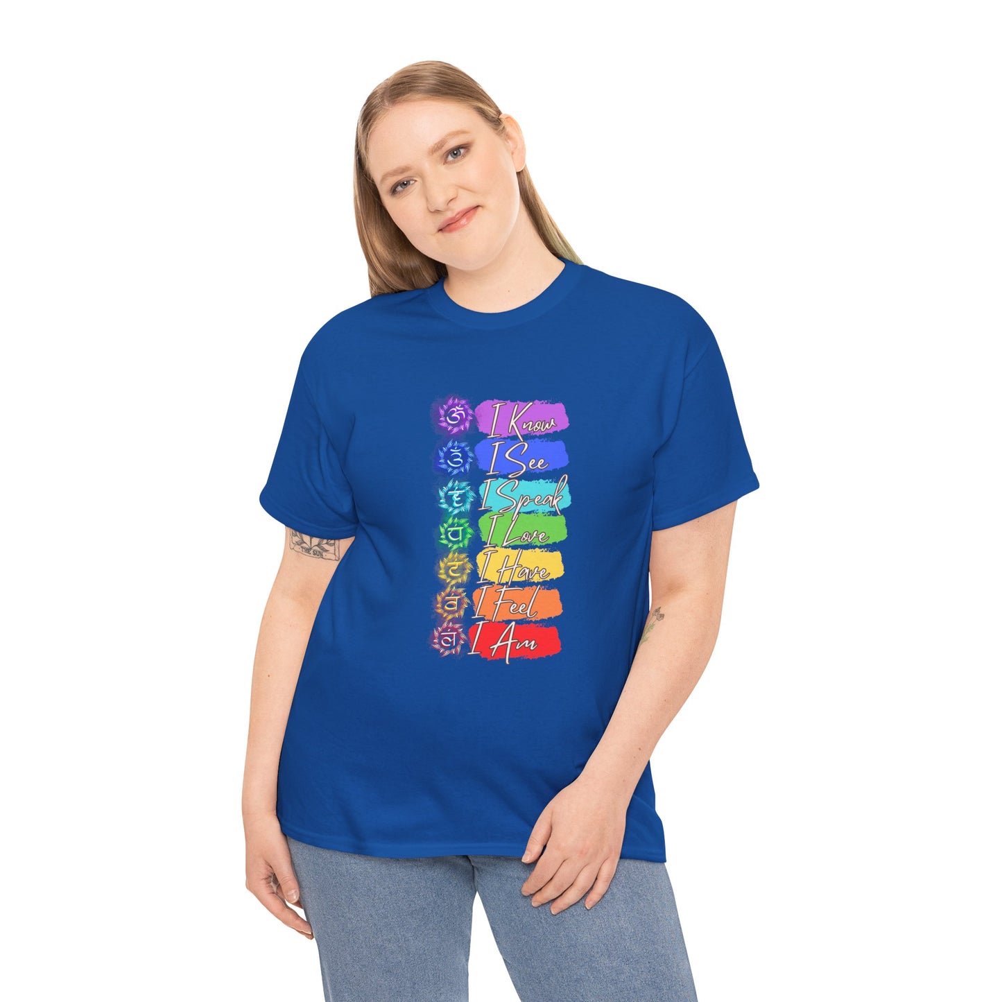 Unisex Heavy Cotton Tee- 7 chakra