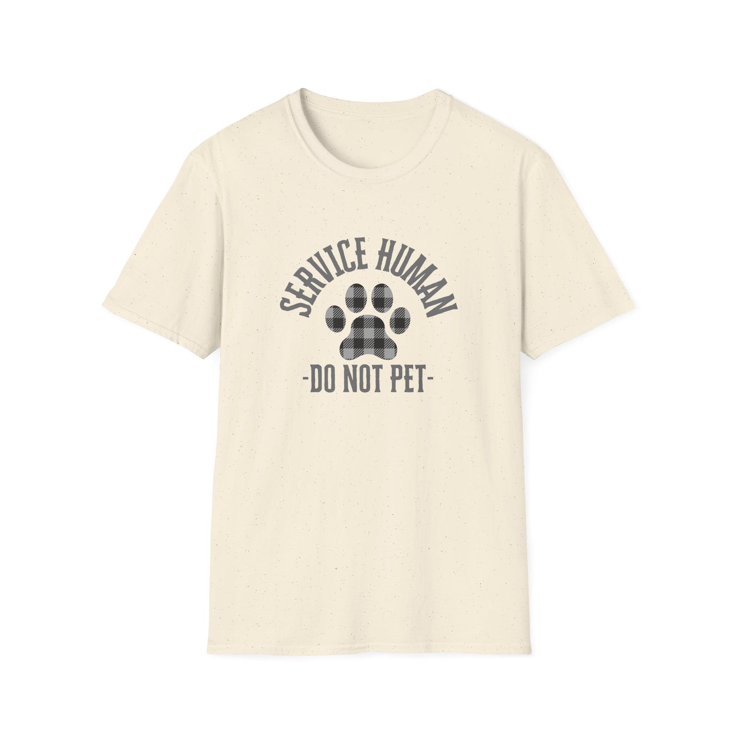 Service Human Unisex Softstyle T-Shirt - Do Not Pet - Comfortable Pet Responsibility Tee