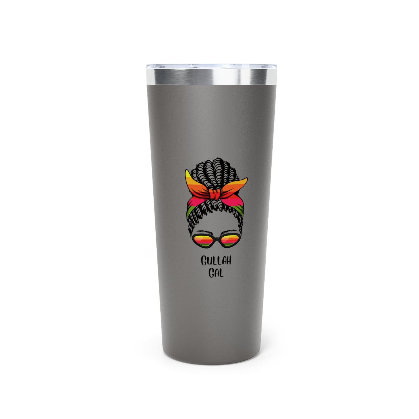 Copper Vacuum Insulated Gullah Gal Tumbler, 22oz - Cute Animal Design, Perfect for Outdoors, Travel Mug, Coffee Cup