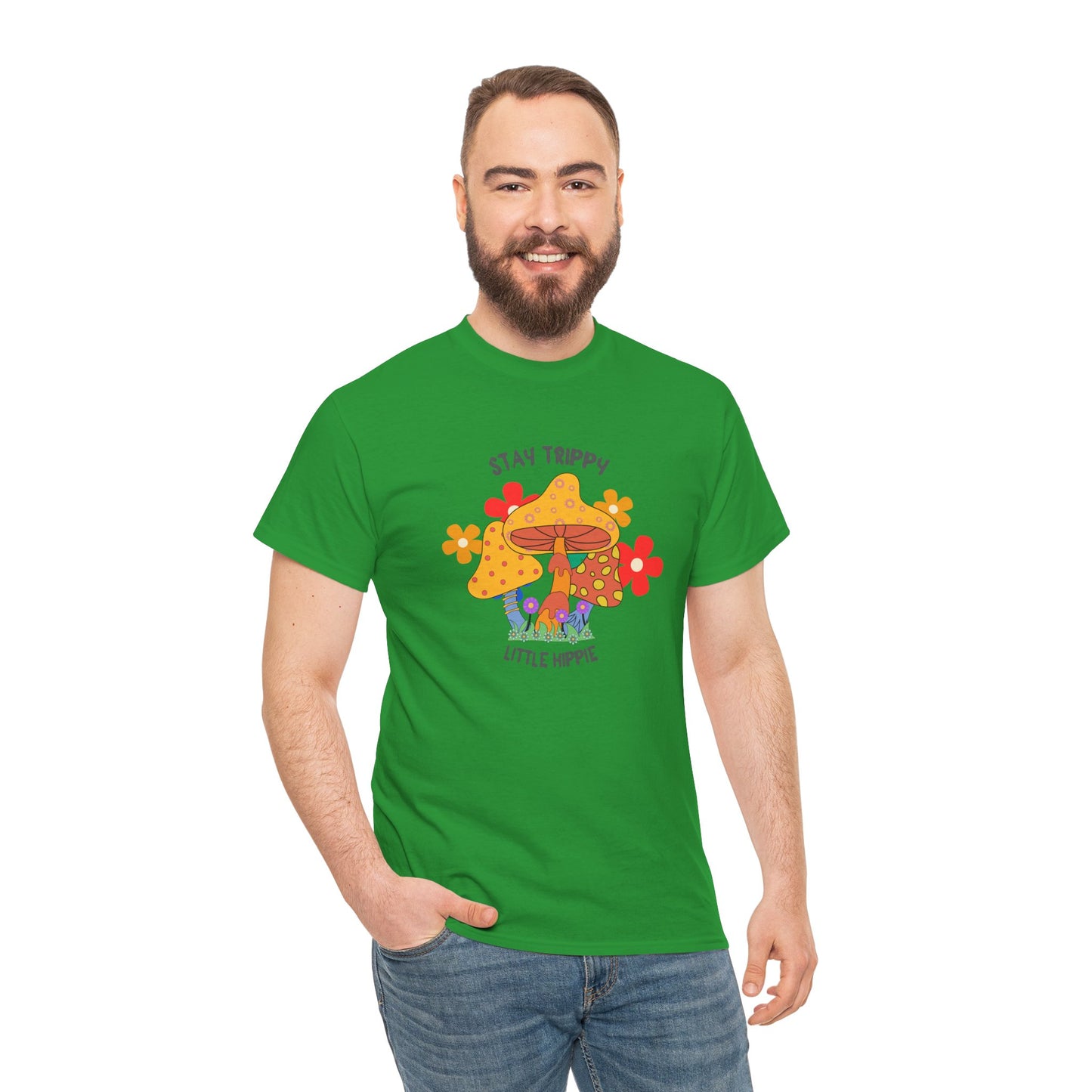 Unisex Heavy Cotton Tee-Trippy Hippie