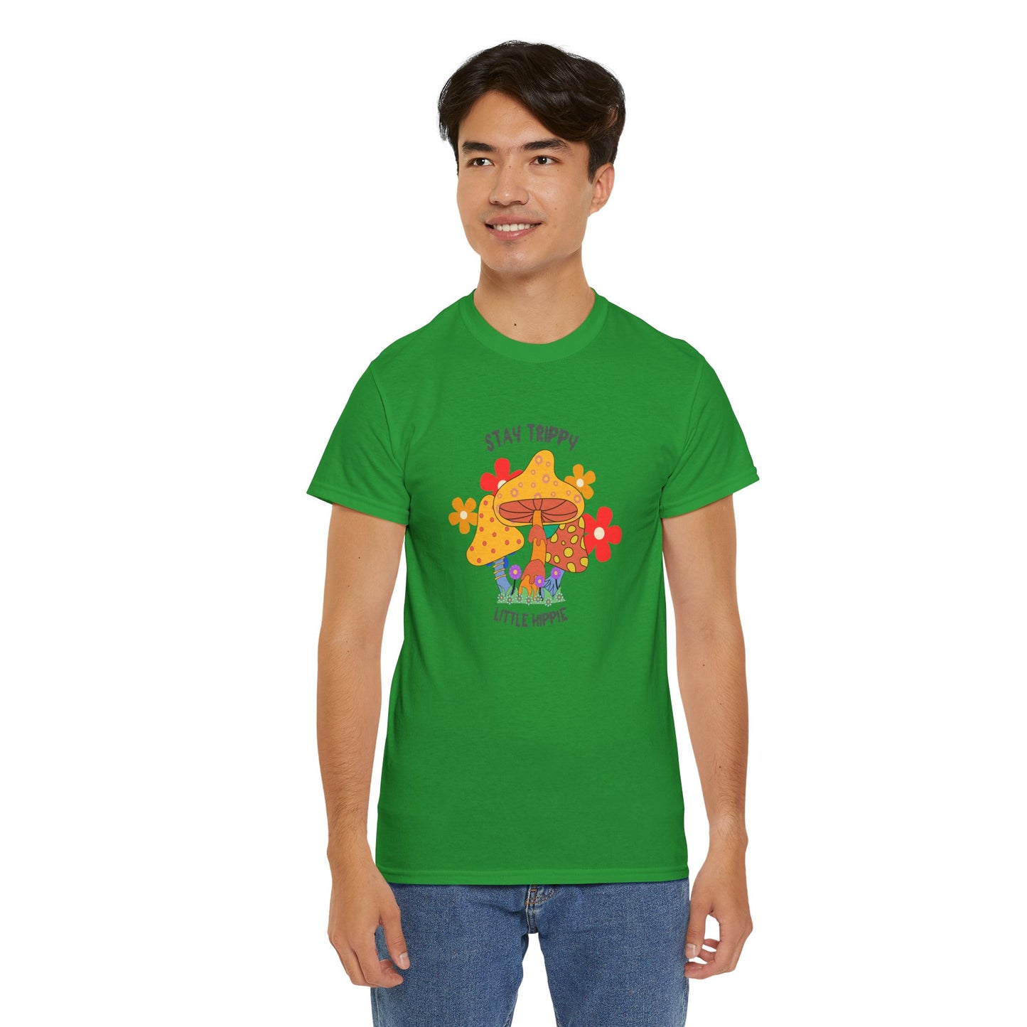 Unisex Heavy Cotton Tee-Trippy Hippie