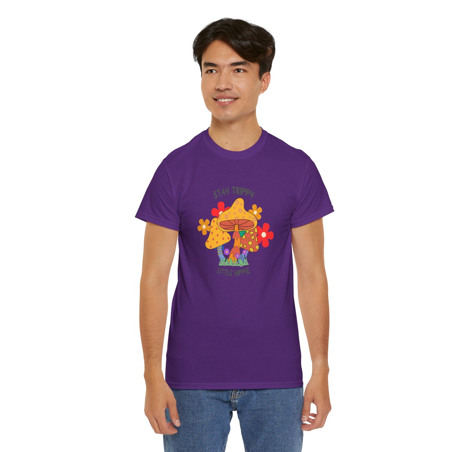 Unisex Heavy Cotton Tee-Trippy Hippie
