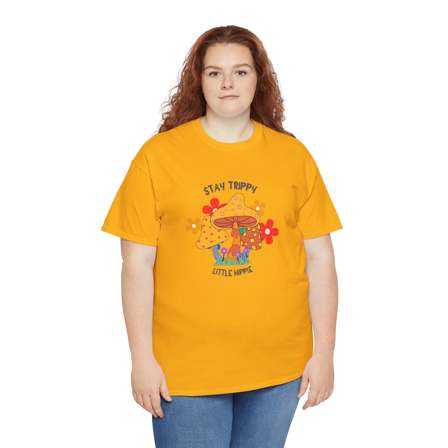 Unisex Heavy Cotton Tee-Trippy Hippie