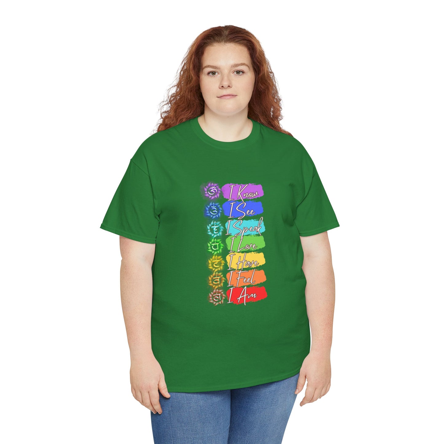 Unisex Heavy Cotton Tee- 7 chakra