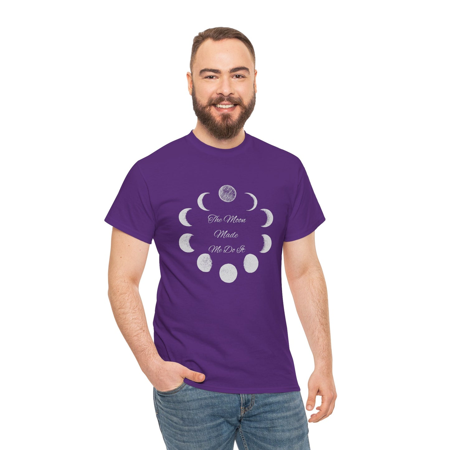 Unisex Heavy Cotton Tee-The Moon Made Me Do It
