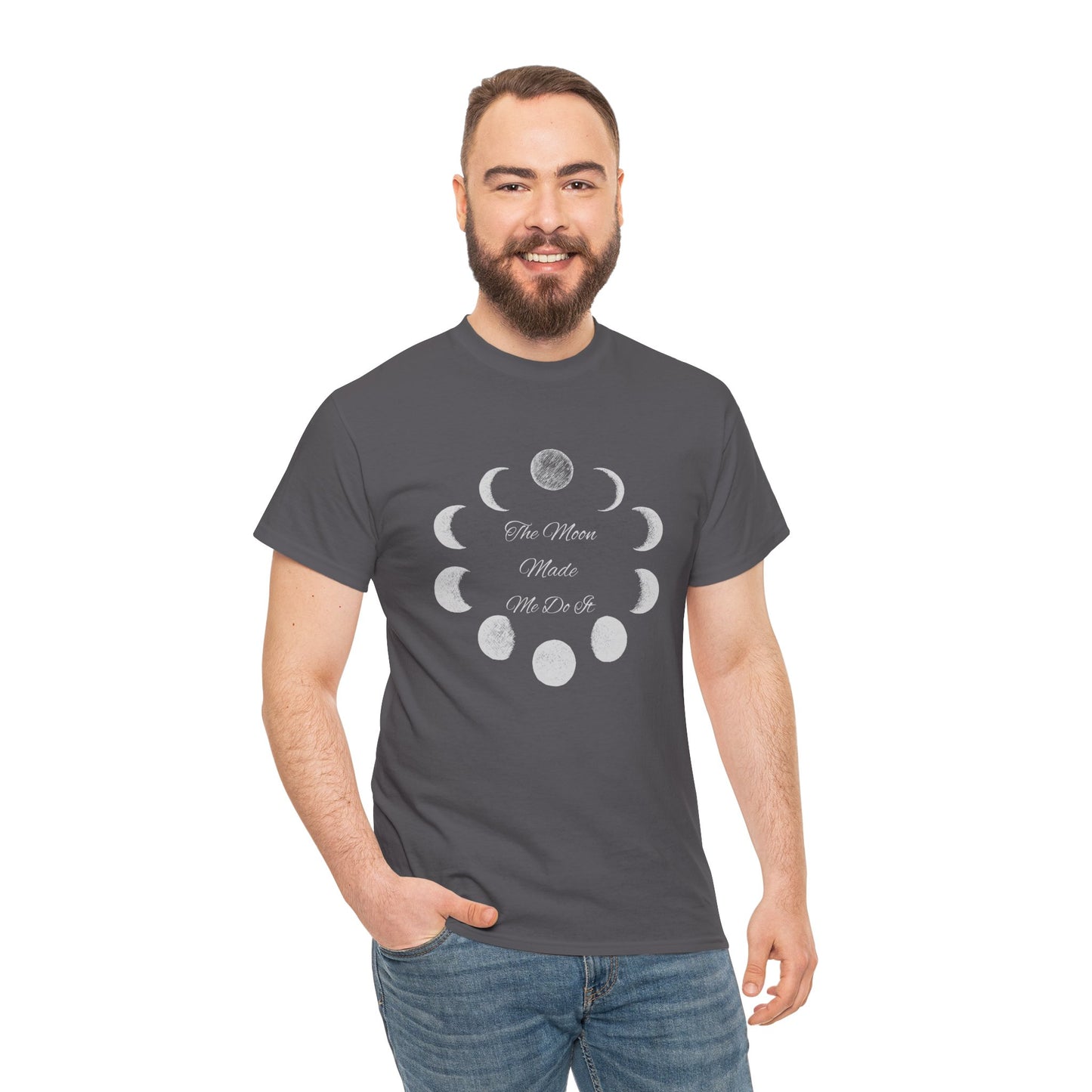 Unisex Heavy Cotton Tee-The Moon Made Me Do It