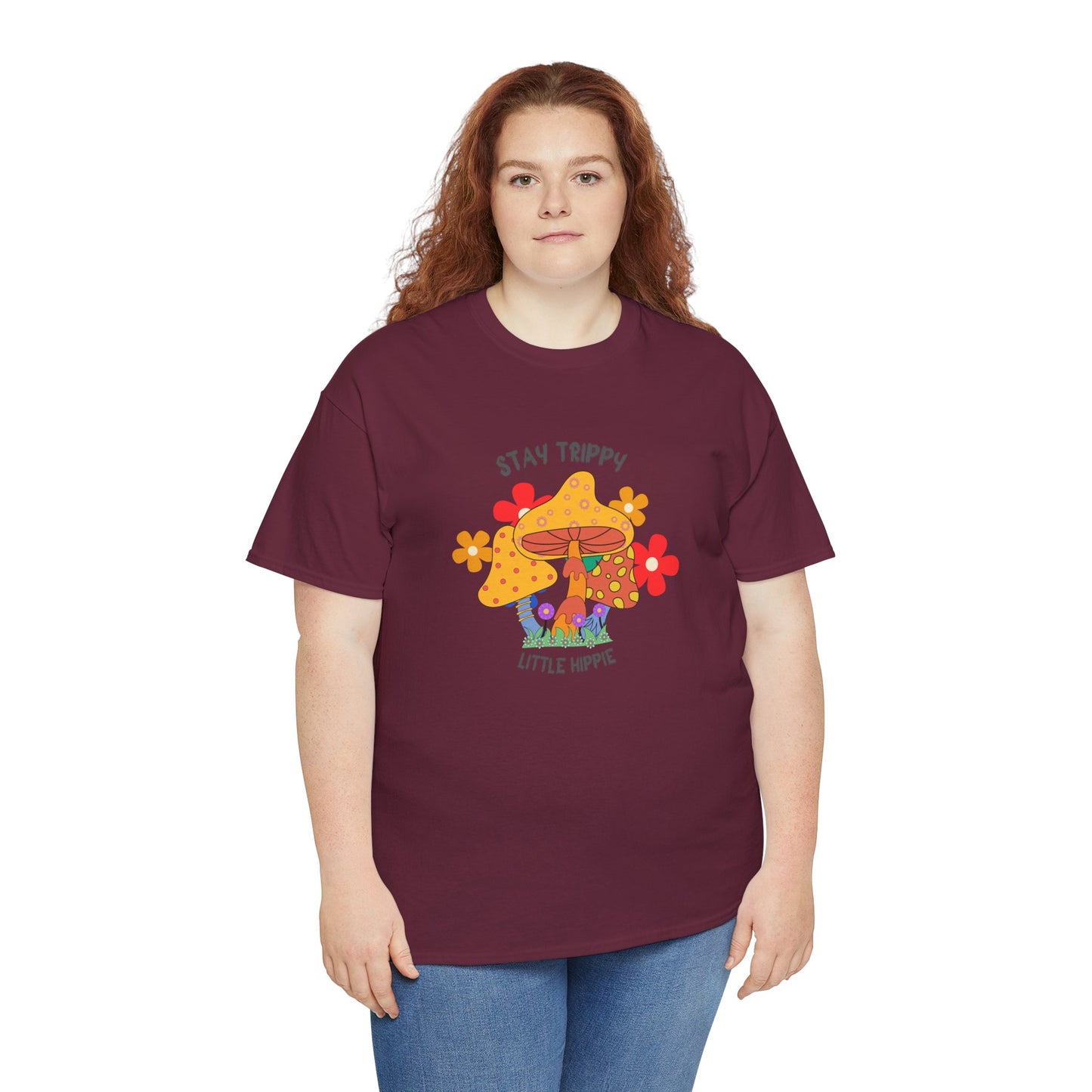 Unisex Heavy Cotton Tee-Trippy Hippie