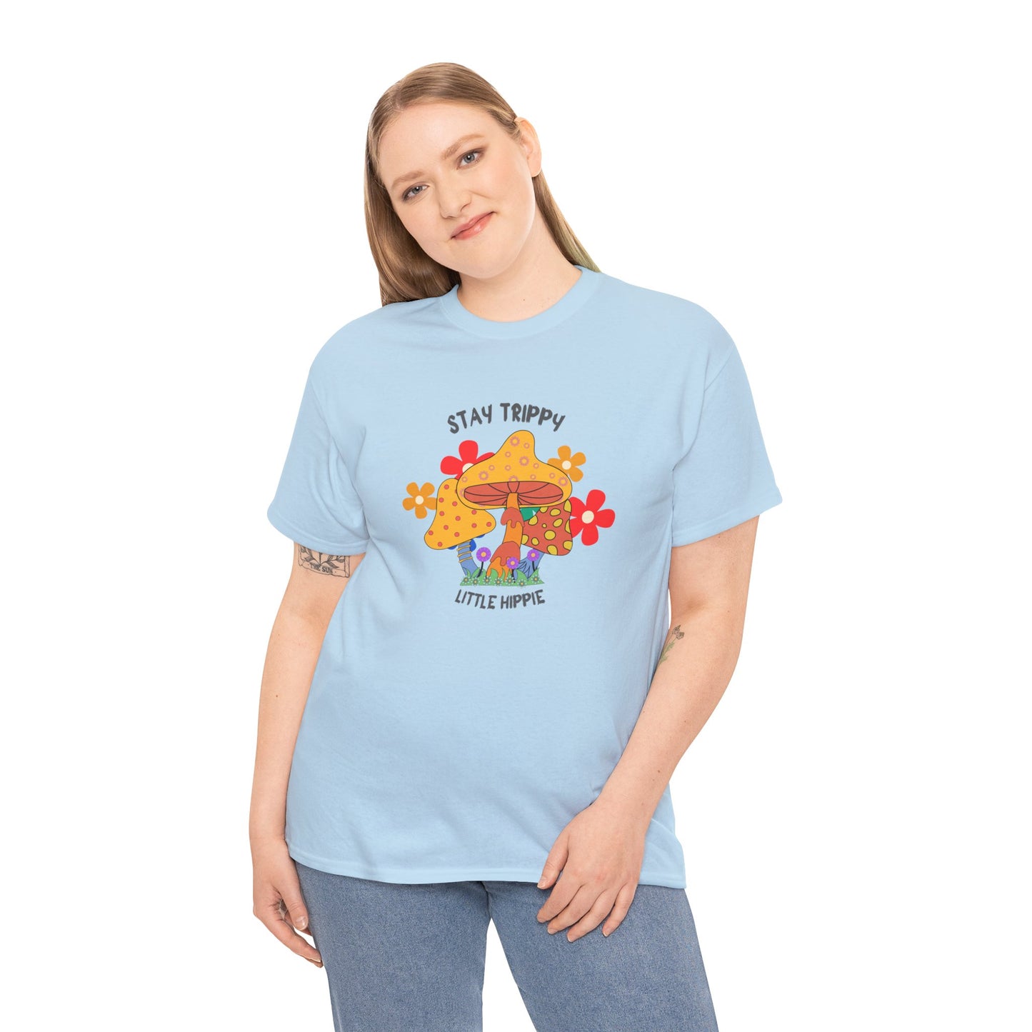 Unisex Heavy Cotton Tee-Trippy Hippie