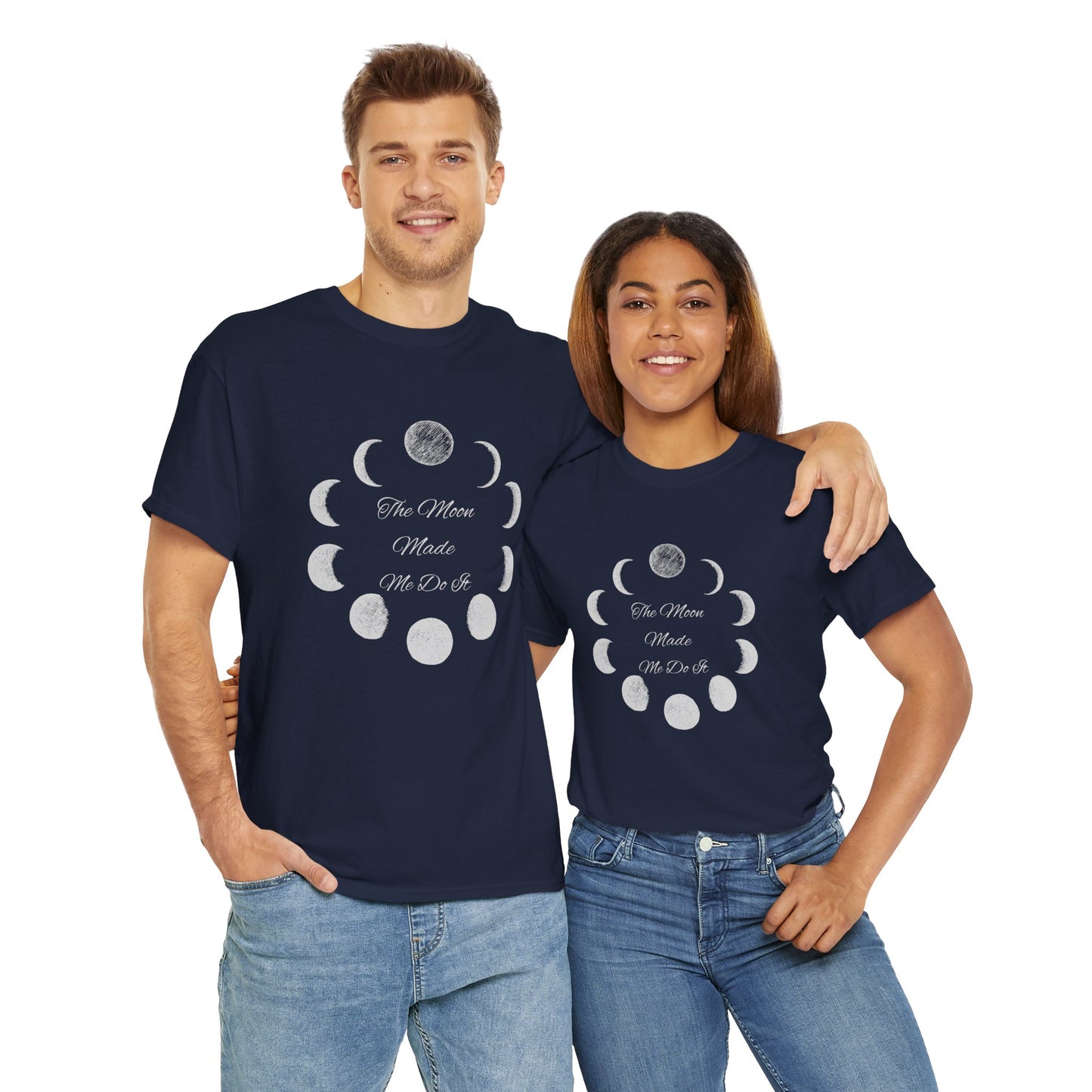 Unisex Heavy Cotton Tee-The Moon Made Me Do It