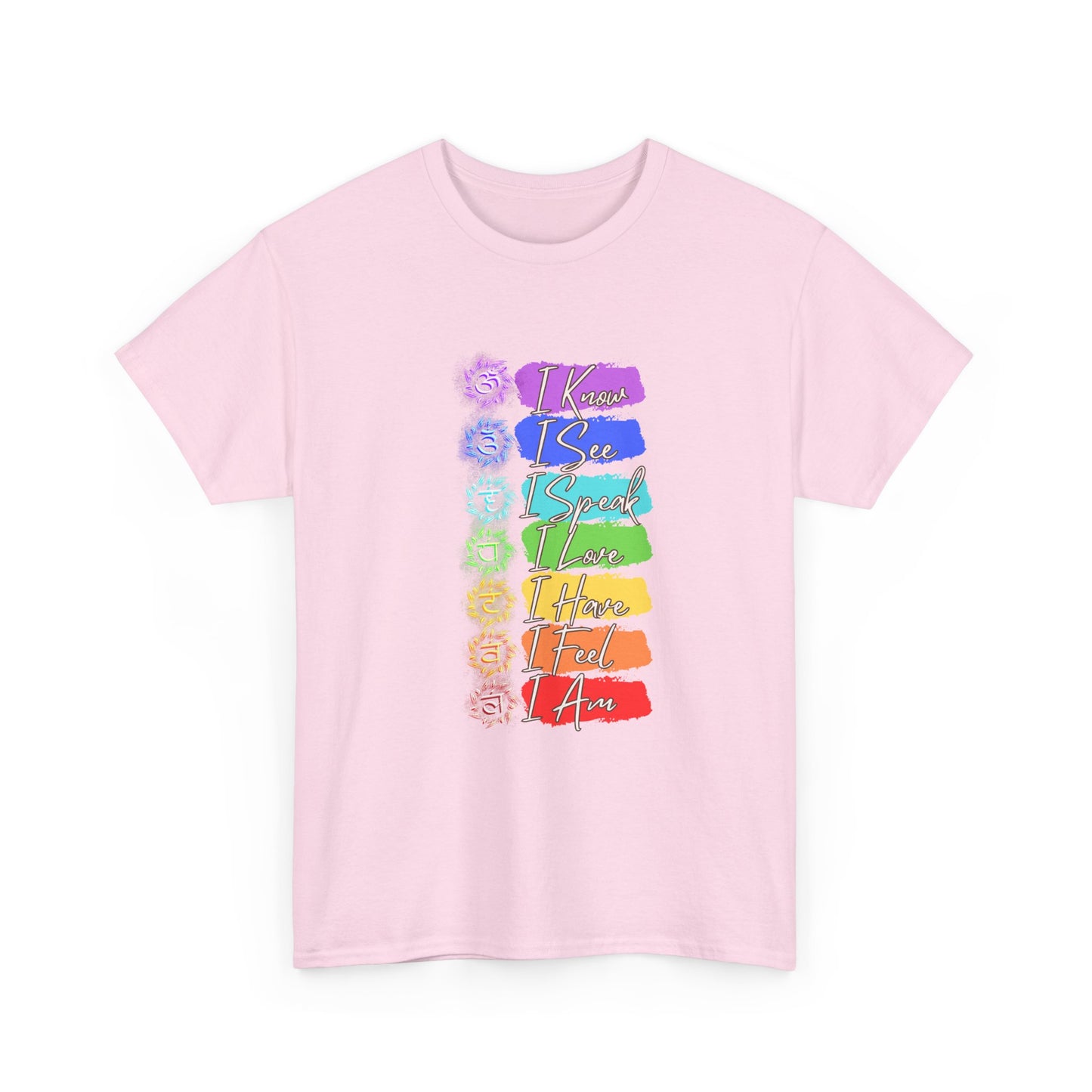 Unisex Heavy Cotton Tee- 7 chakra