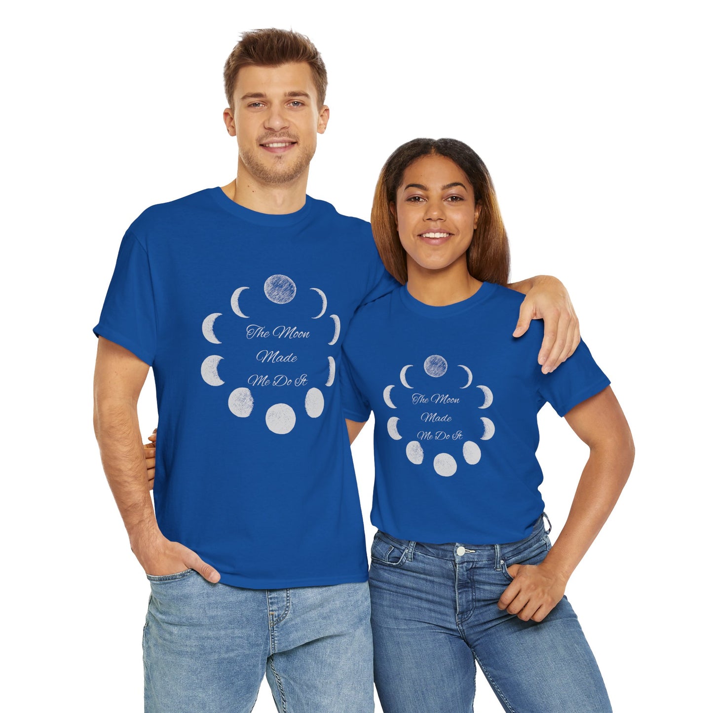 Unisex Heavy Cotton Tee-The Moon Made Me Do It