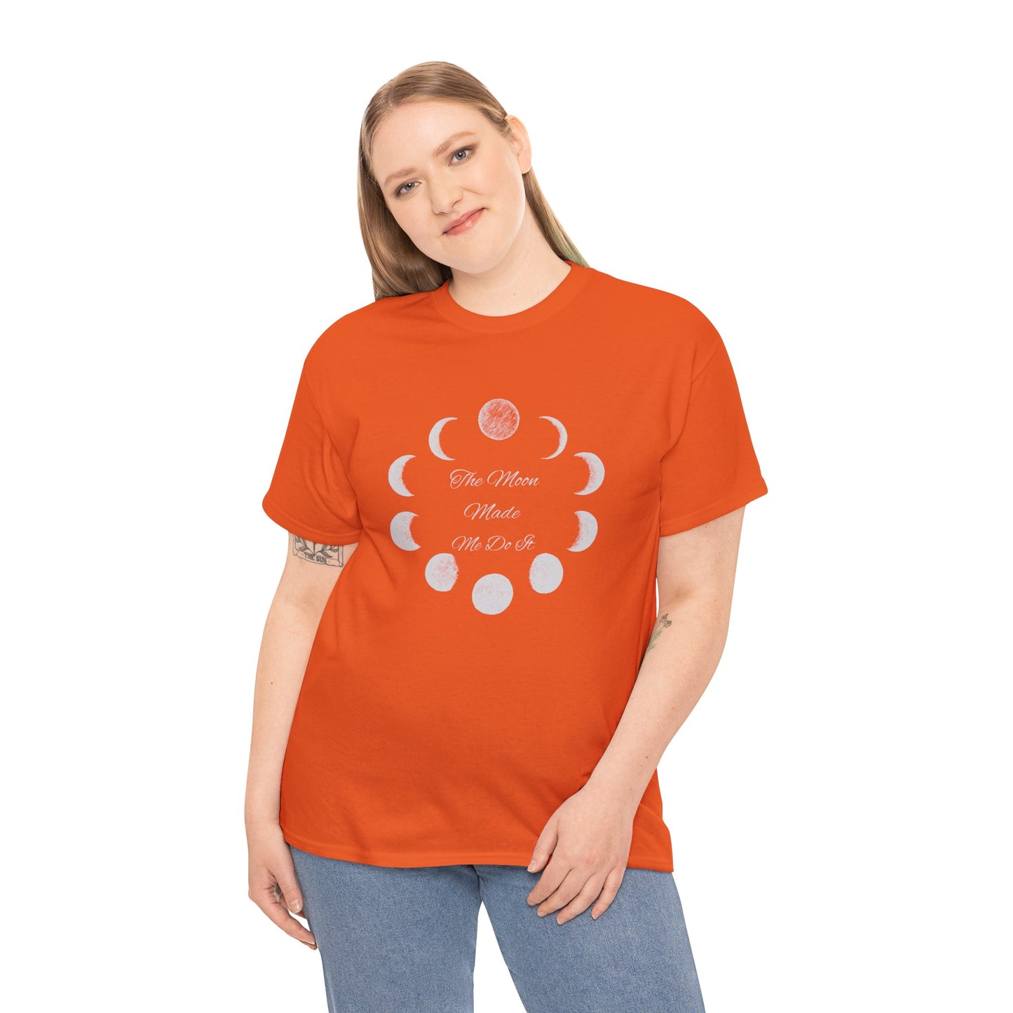Unisex Heavy Cotton Tee-The Moon Made Me Do It