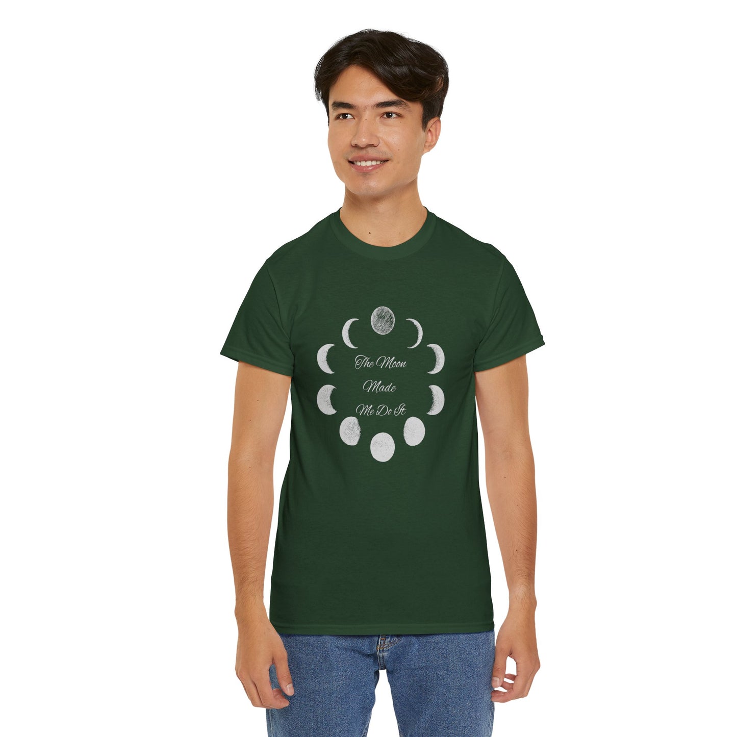 Unisex Heavy Cotton Tee-The Moon Made Me Do It