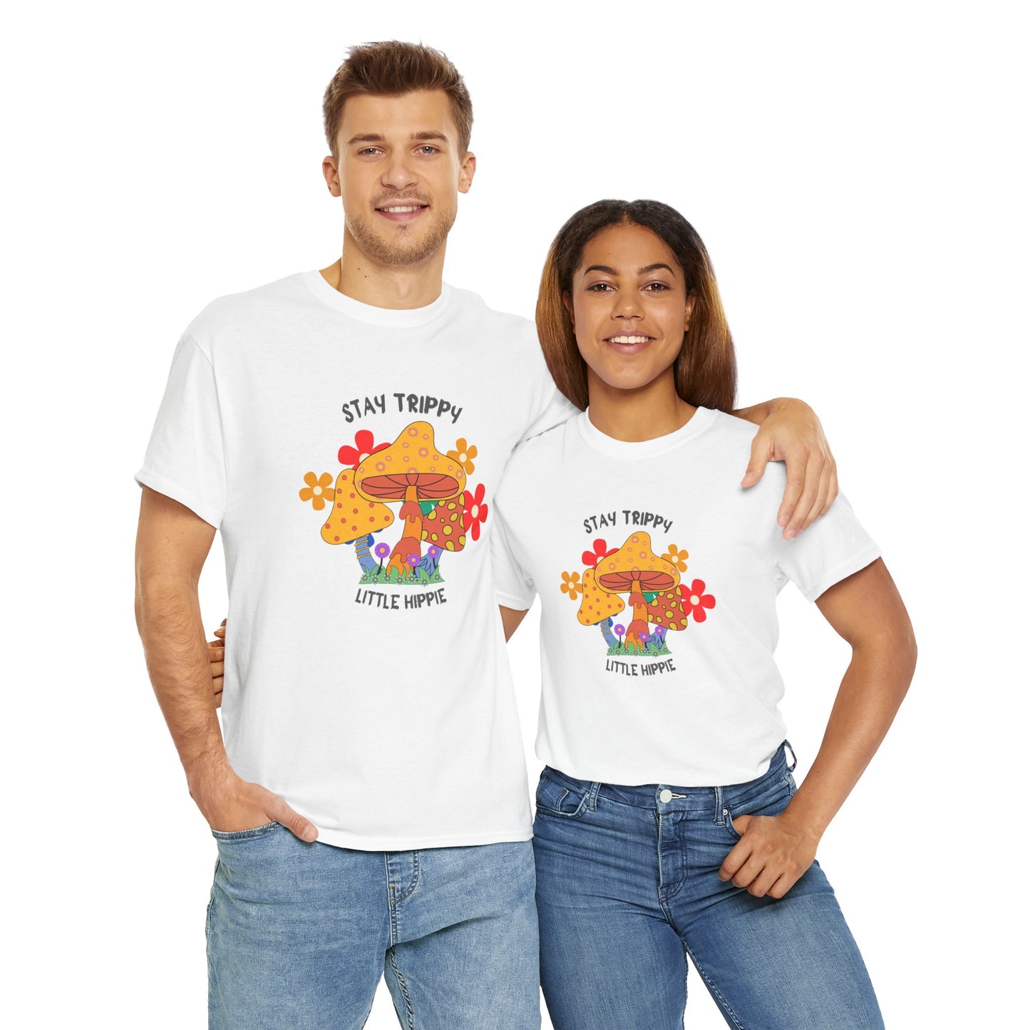 Unisex Heavy Cotton Tee-Trippy Hippie
