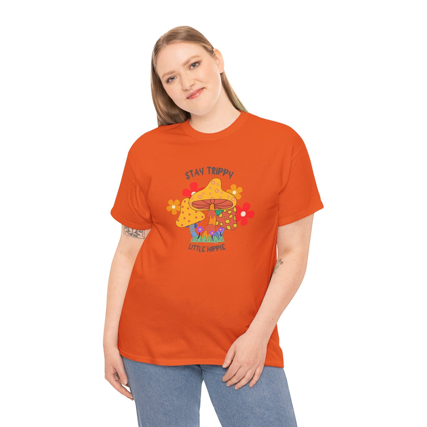 Unisex Heavy Cotton Tee-Trippy Hippie