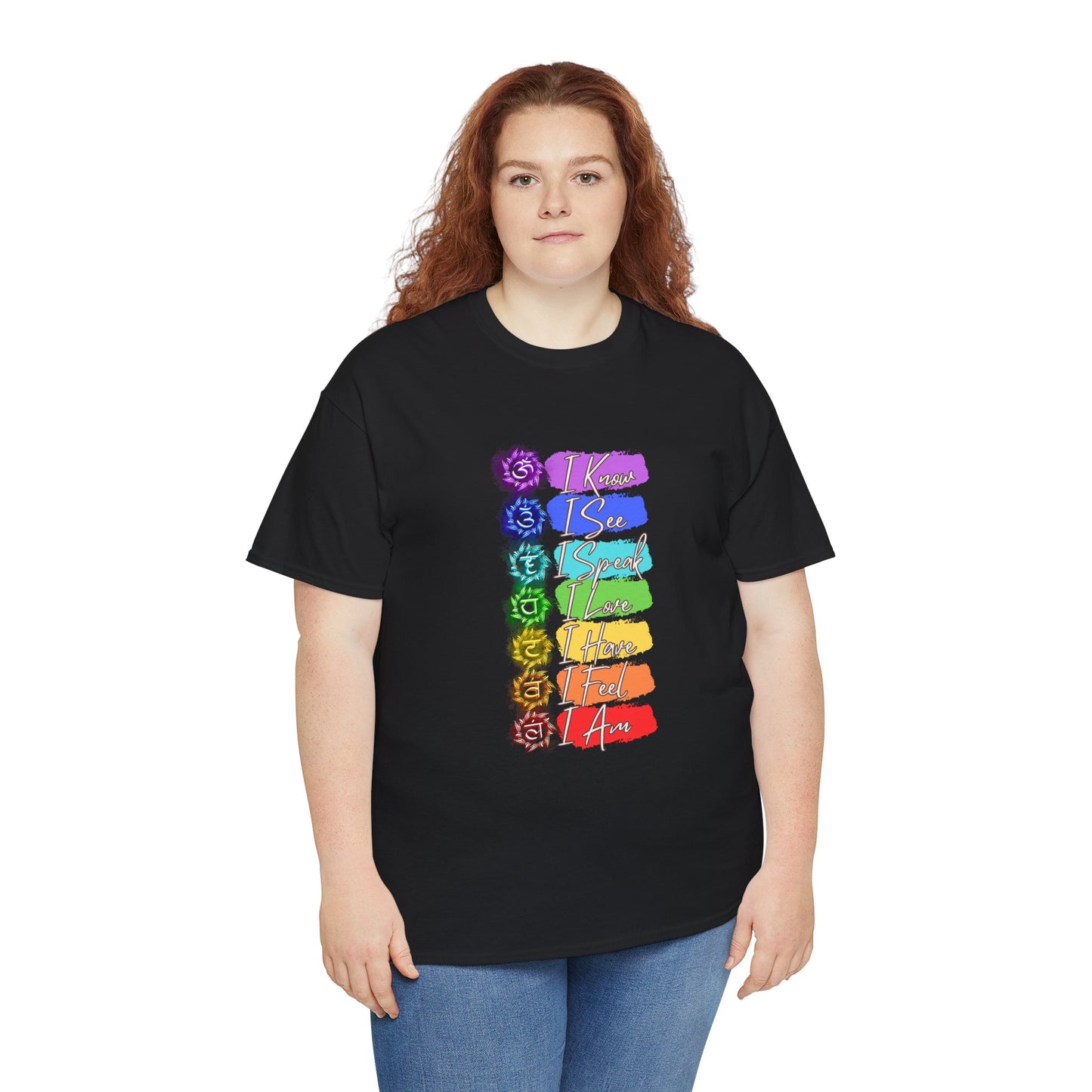 Unisex Heavy Cotton Tee- 7 chakra