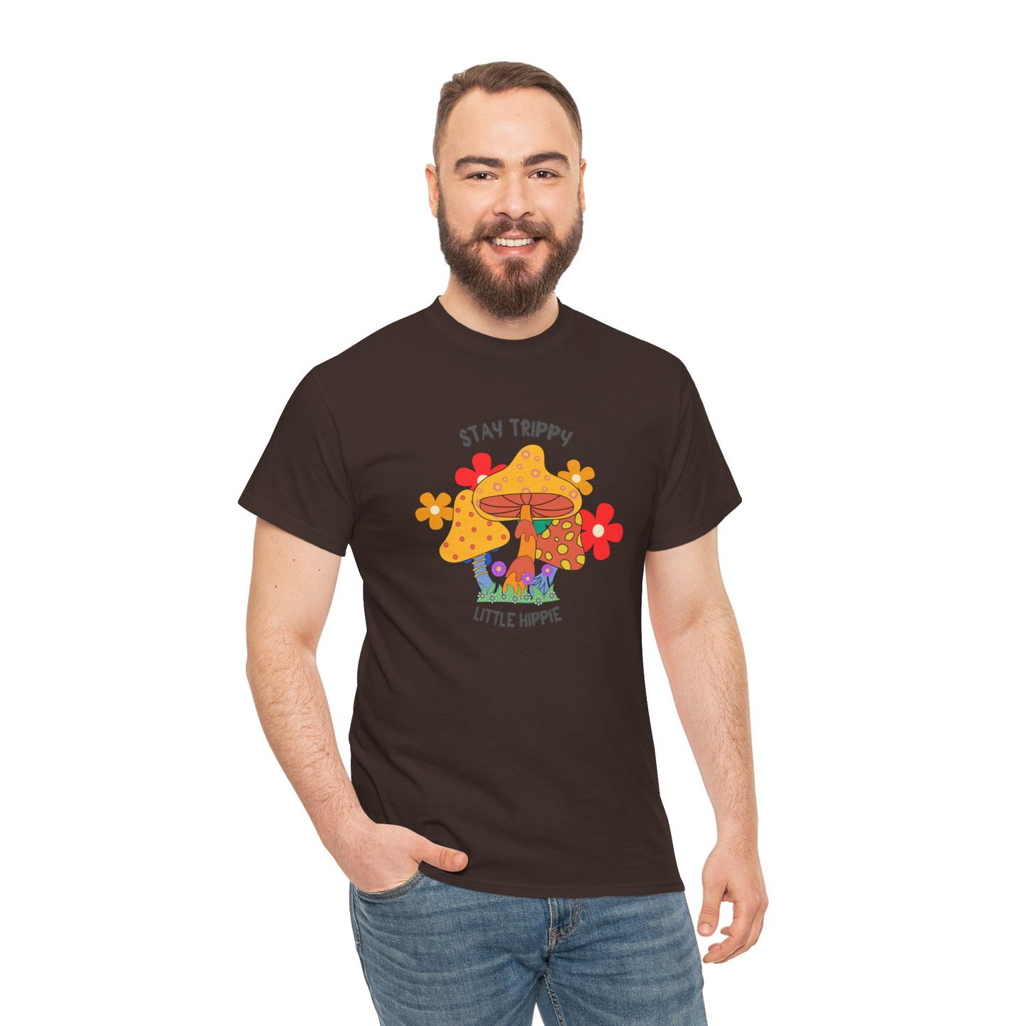 Unisex Heavy Cotton Tee-Trippy Hippie