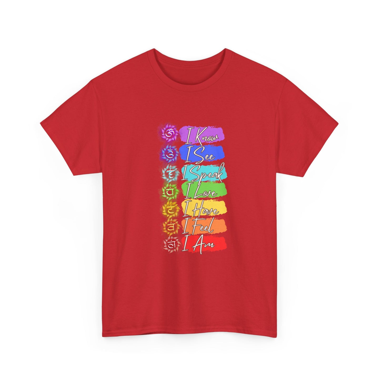 Unisex Heavy Cotton Tee- 7 chakra