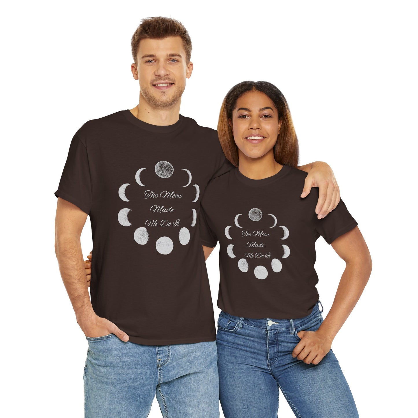 Unisex Heavy Cotton Tee-The Moon Made Me Do It