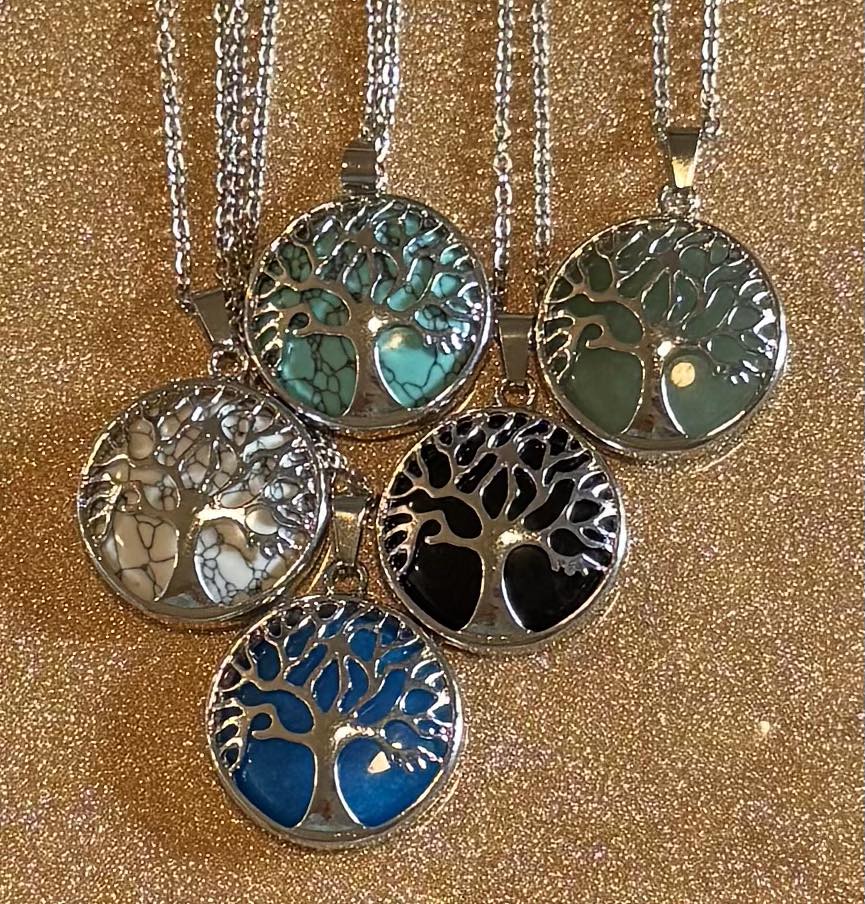 Tree of Life Crystal Necklace