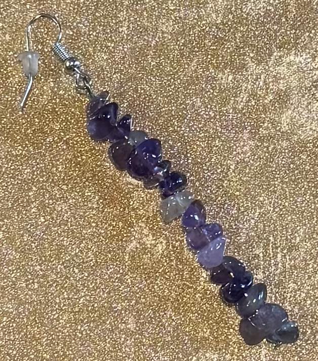 Crystal Chipped Dangle Earrings