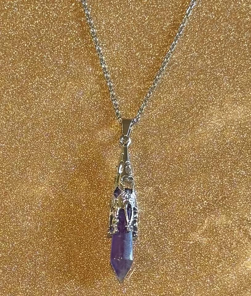 Hexagonal Crystal Necklace