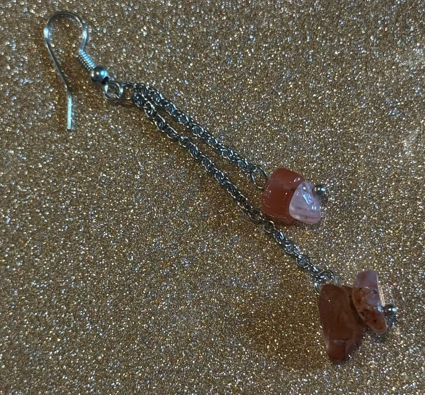 Crystal Chain Dangle Earrings