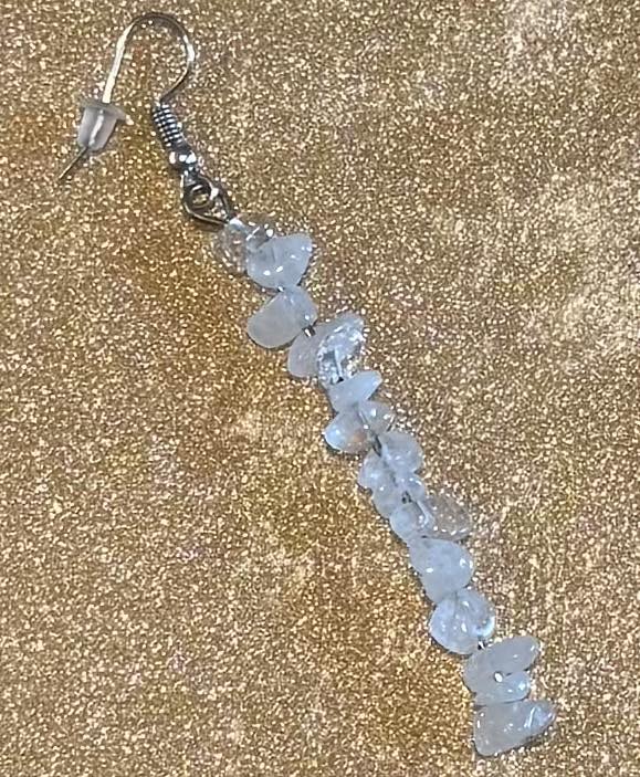 Crystal Chipped Dangle Earrings