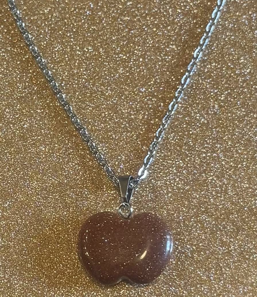 Crystal Apple Necklace