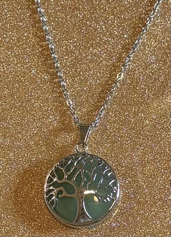 Tree of Life Crystal Necklace