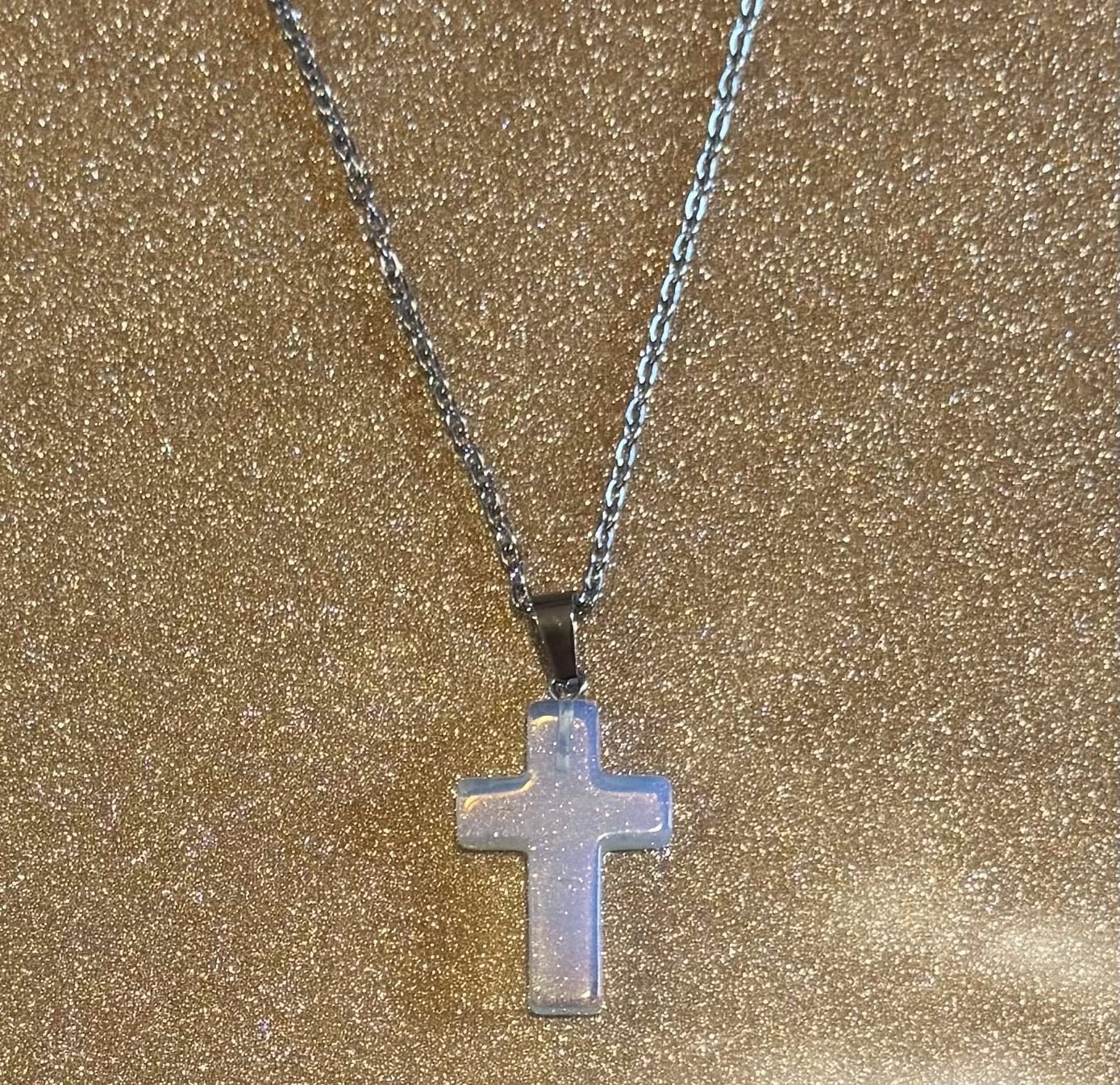Malachite Cross Necklace