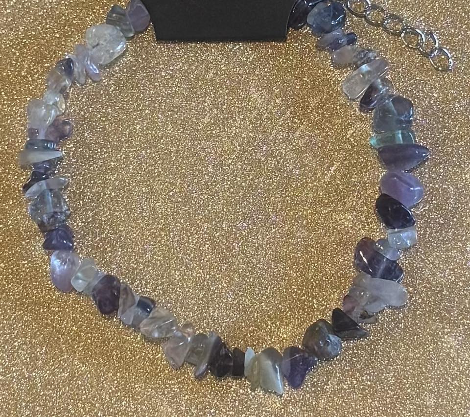 Crystal Chipped Anklet