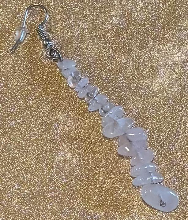Crystal Chipped Dangle Earrings