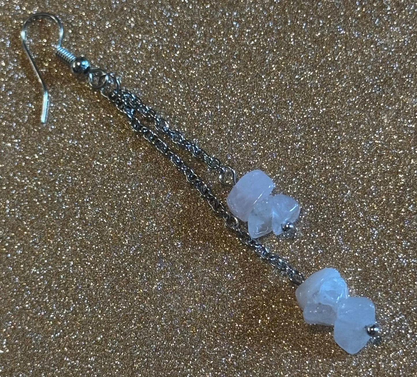 Crystal Chain Dangle Earrings