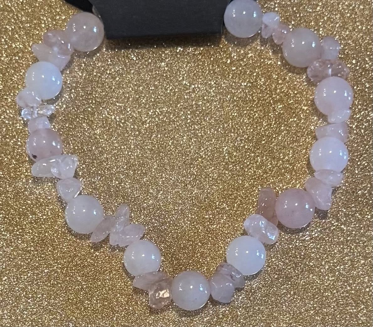 Mixed chipped and Beaded Crystal Bracelet