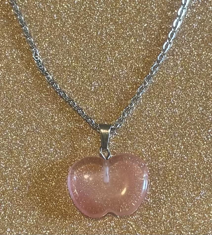 Crystal Apple Necklace