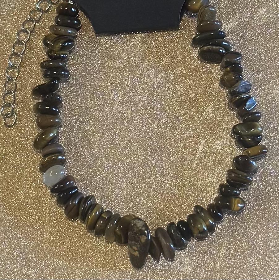 Crystal Chipped Anklet