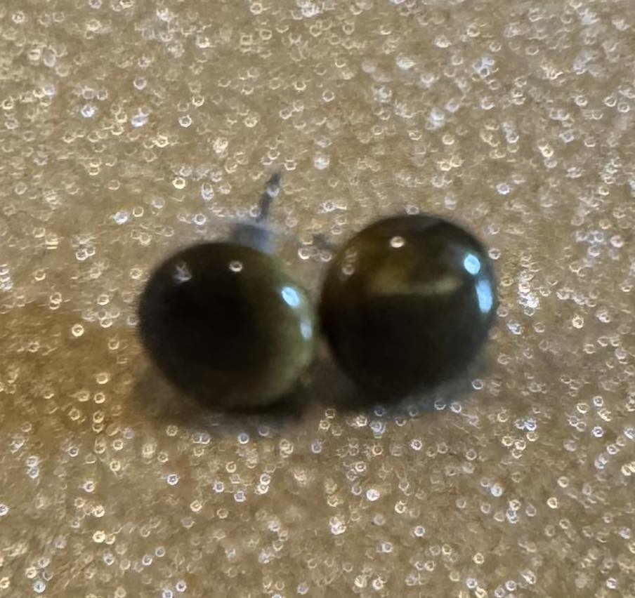 Crystal Button Stud Earrings
