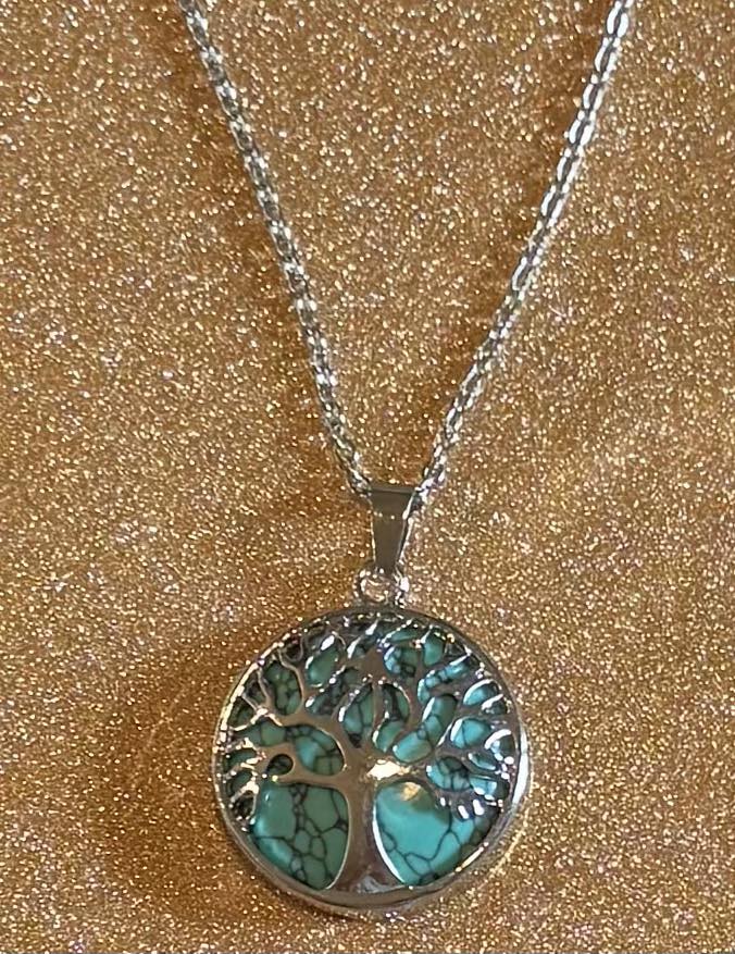 Tree of Life Crystal Necklace