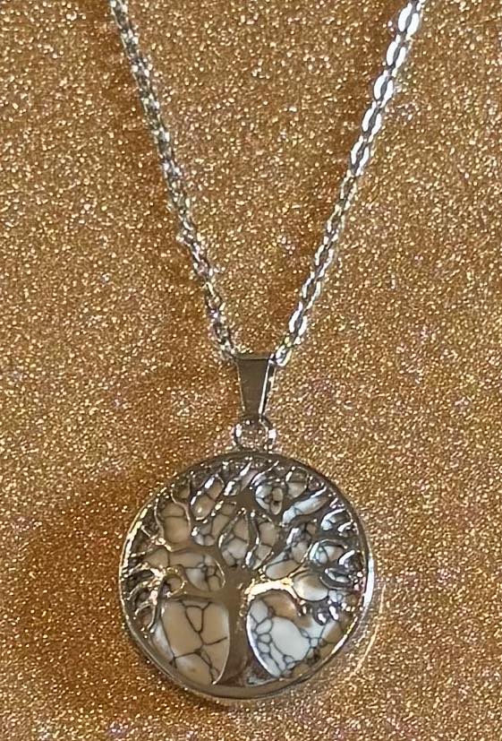 Tree of Life Crystal Necklace