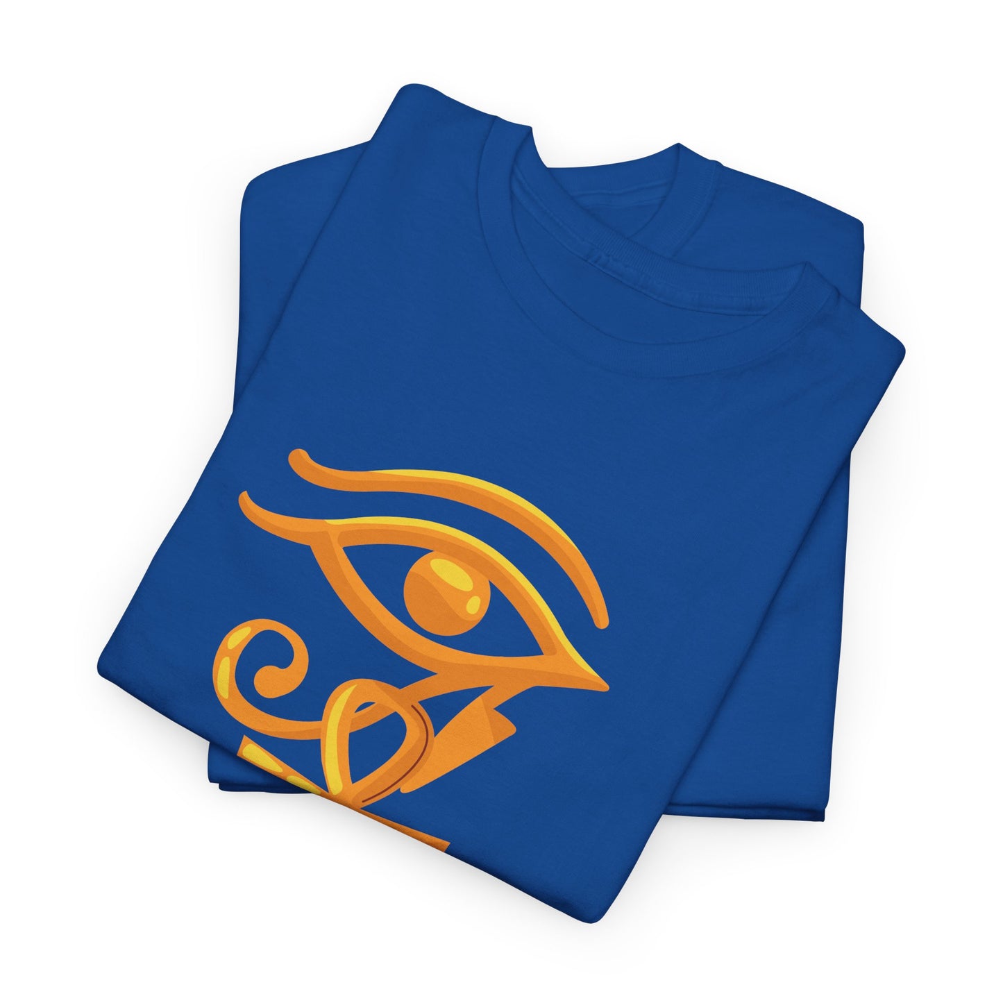Unisex Heavy Cotton Tee- Eye of Horus Ankh