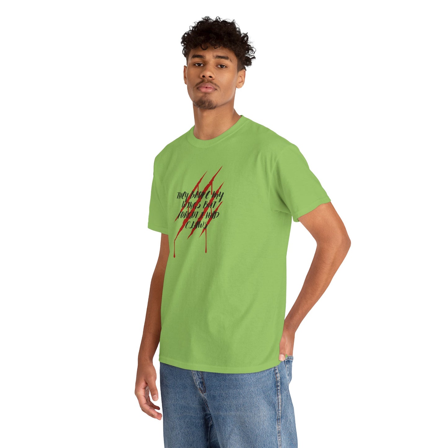 Unisex Heavy Cotton Tee- Broken Wings Claws