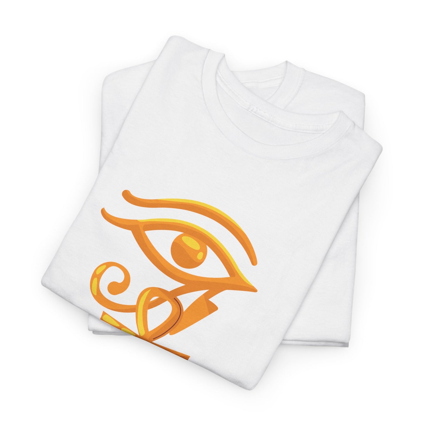 Unisex Heavy Cotton Tee- Eye of Horus Ankh