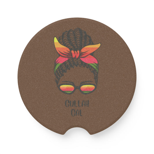 Soapstone Car Coaster-Gullah Gal