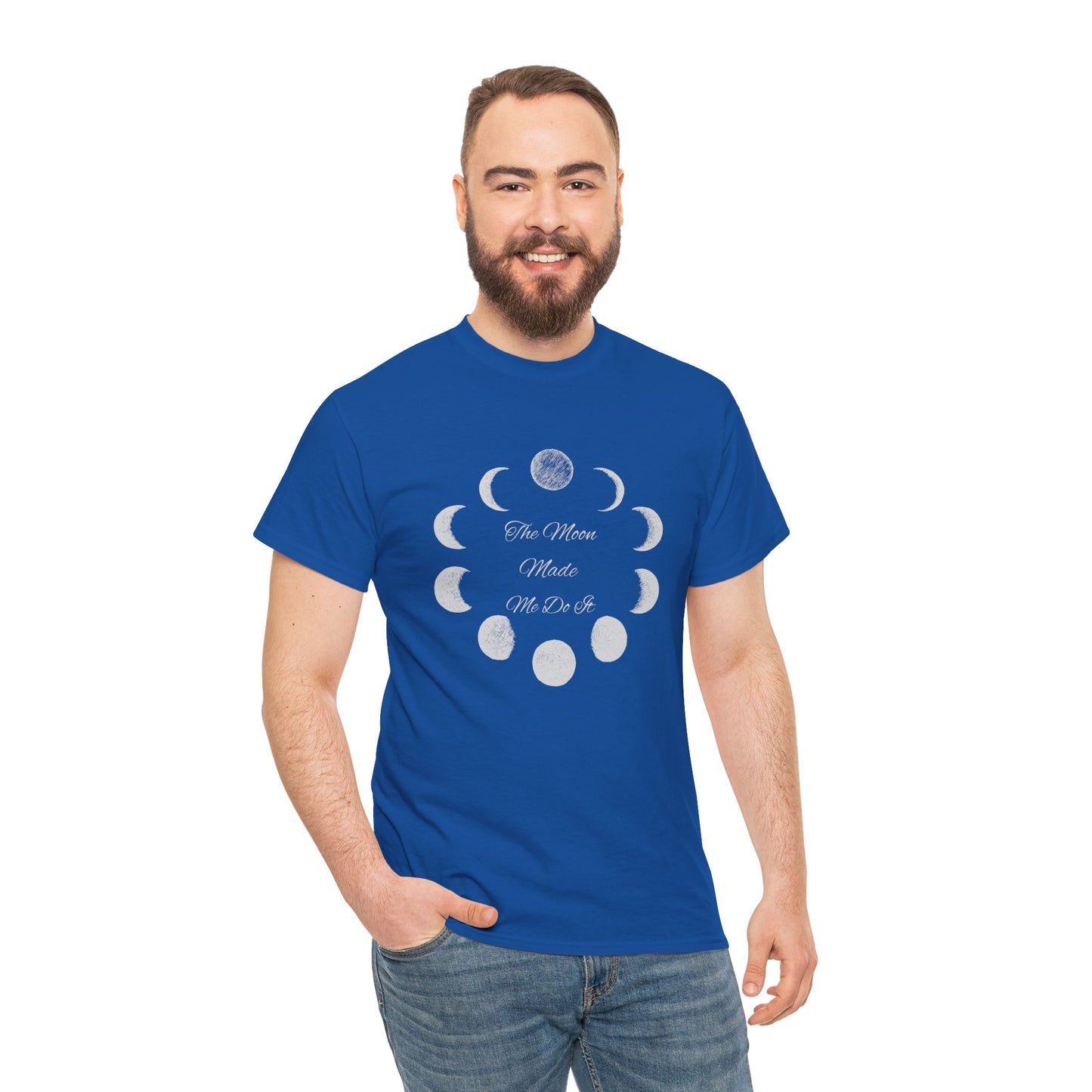 Unisex Heavy Cotton Tee-The Moon Made Me Do It
