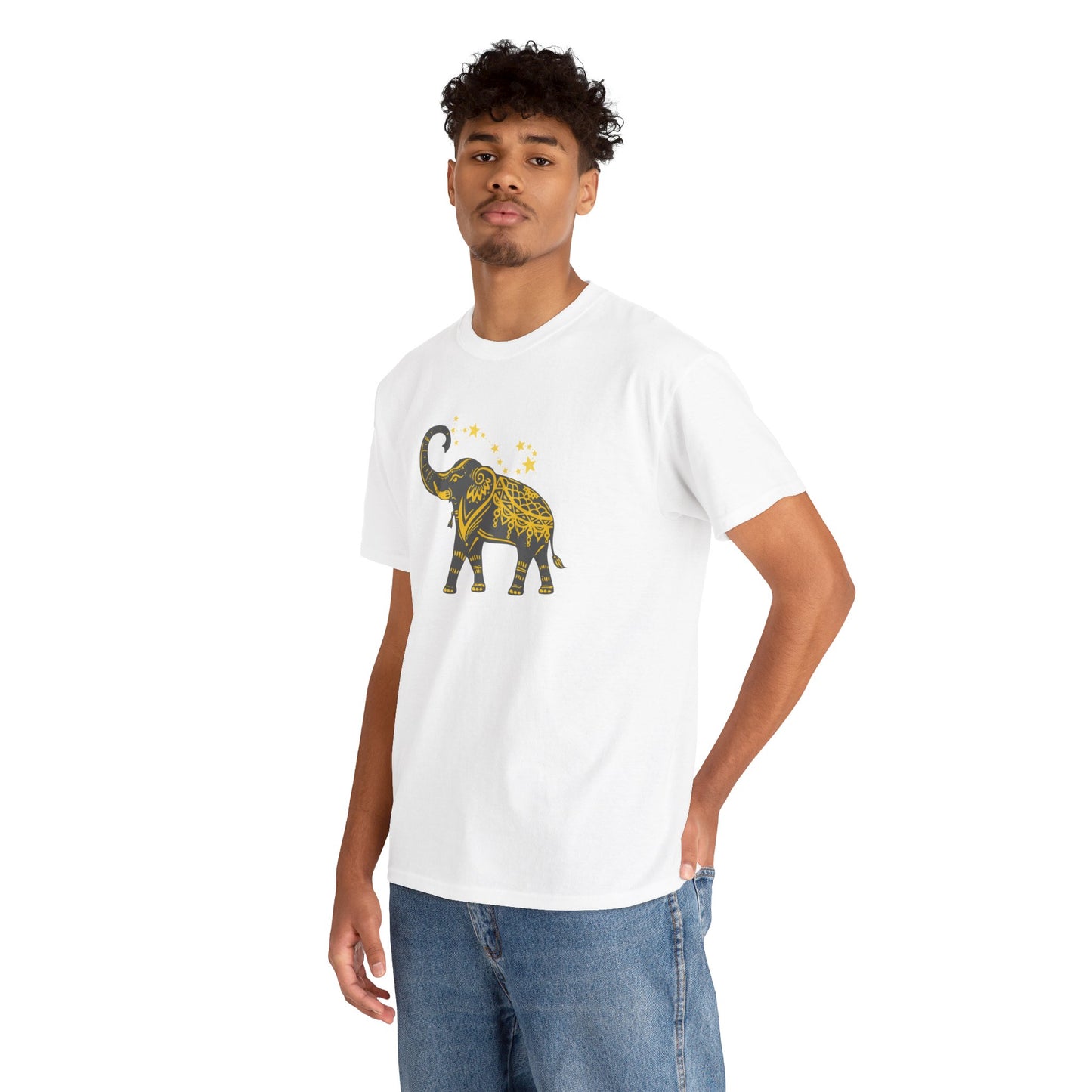 Unisex Heavy Cotton Tee-Lucky Trunk Up